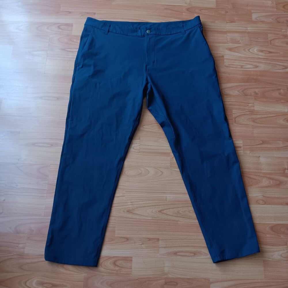 Lululemon ABC Slim-Fit 5 Pocket Pant‎ 28L Warpstreme True Navy Stretchy Size 40